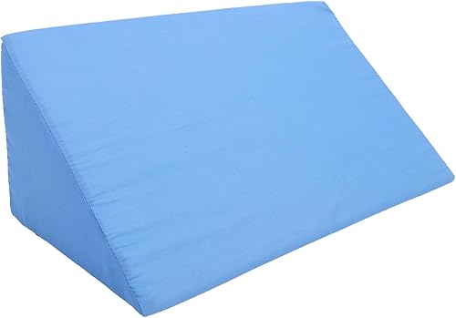 Ejoyous Almohada para dormir, almohada de posición postoperatoria 40 grados cuñas para personas mayores que duermen de lado (azul)