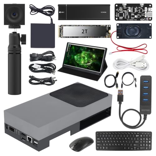 Image of Yahboom Jetson AGX Thor Developer Board 128GB 2070 TFLOPS AI Large Model Voice Module, USB 3.0 HUB, 15.6in Display, USB Camera