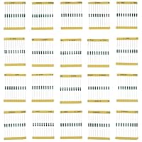 Be In Your Mind 200-teiliges Induktor-Sortiment-Set 1 UH - 4.7 MH 1/2 W Inline-Induktor Farbring Induktivitäts-Sortiment 10x20 Spezifikationen in Kunststoffboxen für Elektrische Schaltkreise Geräte