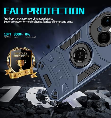 Coque Tecno POP 9 4G antichoc bleue pour protection extérieure - 6