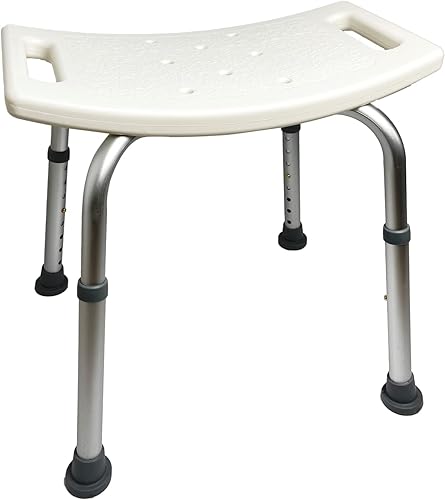 MAYCARE - Taburete de ducha de 350 libras bancos y sillas de ducha asiento de bañera taburete médico sin herramientas montaje en altura ajustable