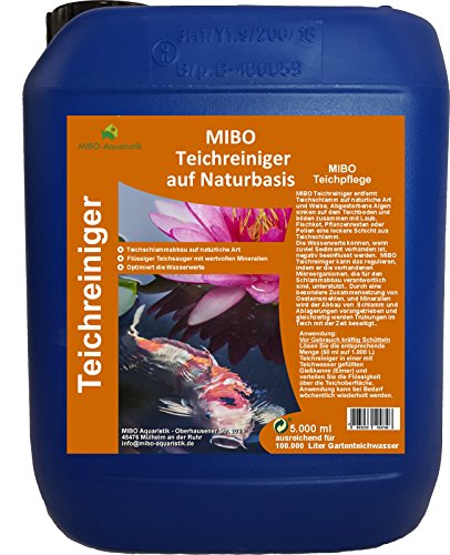 MIBO Teichreiniger auf Naturbasis 5000ml Teichsauger Teichschlammentferner Teichklärer MIBO Teichreiniger auf Naturbasis 5000ml Teichsauger Teichschlammentferner Teichklärer