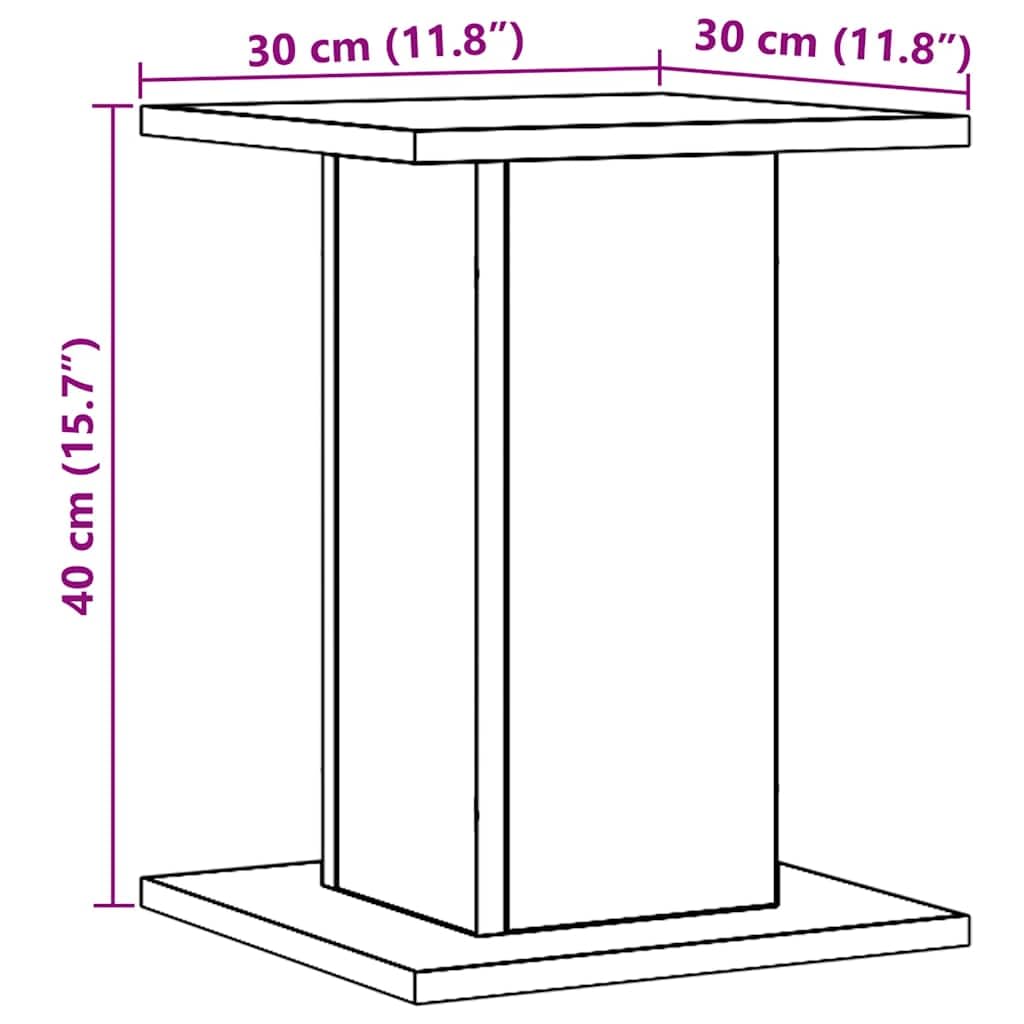 vidaXL Supporti Altoparlanti 2 pz Rovere 30x30x40 cm in Multistrato, stand per altoparlanti, supporto per altoparlanti da tavolo, supporto per altoparlanti surround