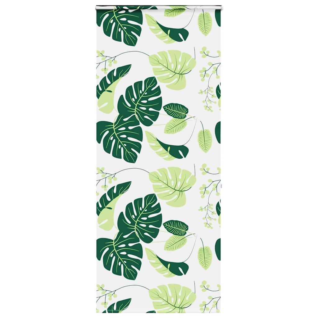 Vidaxl (Green Leaves, 90 X 240 Cm) Shower Roller Blind With Cassette 140X240 Cm Fabric Width 136 Cm