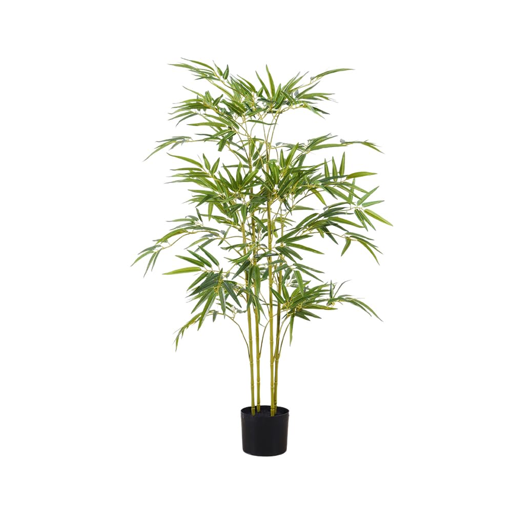 Zstar 100 Cm Planta Artificial De Bambú Grande Árbol Artificial Plantas Artificiales En Maceta, Tronco Realista Y Hojas De Seda, Plantas Artificiales Grandes, Plantas Artificiales De Bambú, Decoración