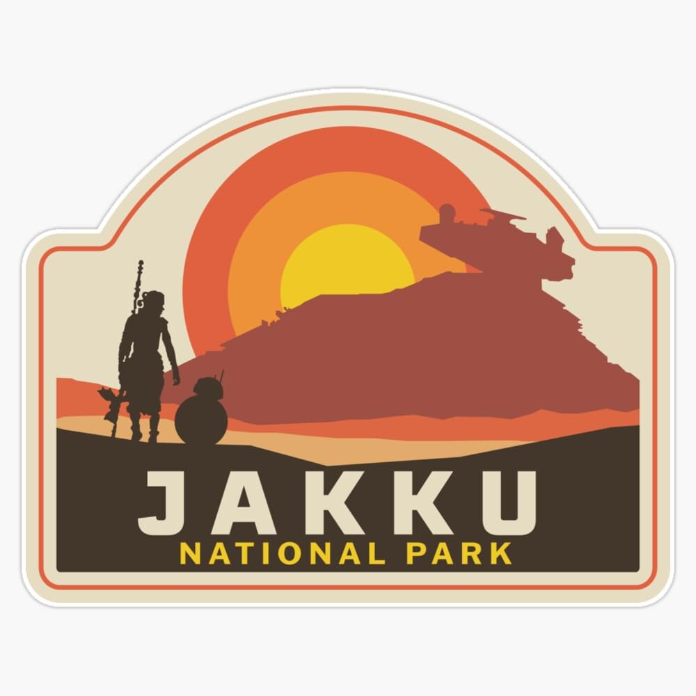 Jakku National Park Sticker Bumper Sticker Vinyl Decal 5"