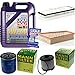 Produktbild QR-PARTS 69378432 Filter Set Inspektionspaket 5 Liter Liqui Moly Motoröl Leichtlauf High Tech 5W-40 MANN-FILTER Innenraumfilter Kraftstofffilter Luftfilter Ölfilter