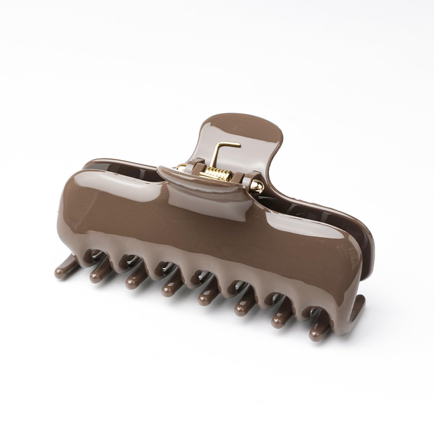 Fermagli per capelli quadrati grandi da 9,4 cm, per capelli spessi, molle, versione coreana, forte tenuta, antiscivolo, in acrilico, accessori per capelli a forma di squalo, colori assortiti