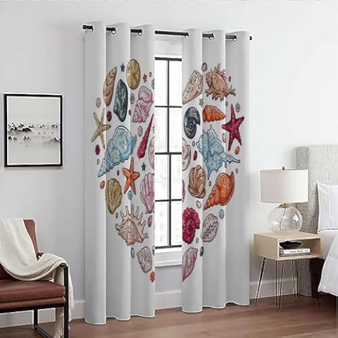MizuH Blackout Curtains 2 Panels Cover
