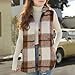 Girls Vest Plaid Fleece Button Down Open Front Sleeveless Jackets Fall Fashion Cute Casual Coat Outerwear Size 10-12