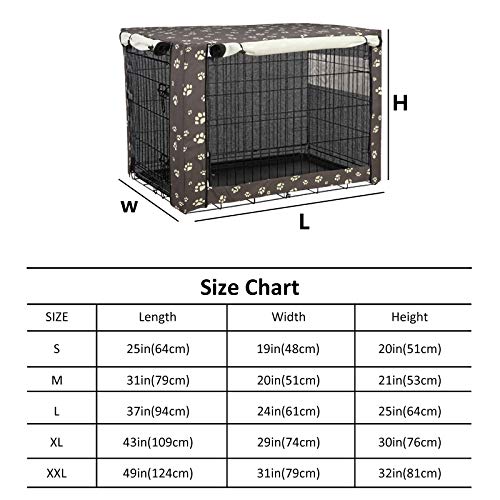 TUYUU Durable Dog Crate Cover, Dog Kennel Cover for Medium and Large Dogs, Universal Pet Cage Cover, Perfect Two… - Image 2