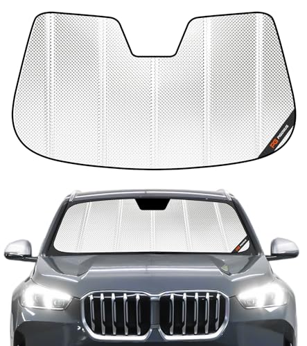 Pigenius Windshield Sun Shade for BMW X1 (F48) 2016-2022, Fits sDrive28i xDrive28i. Reflective...