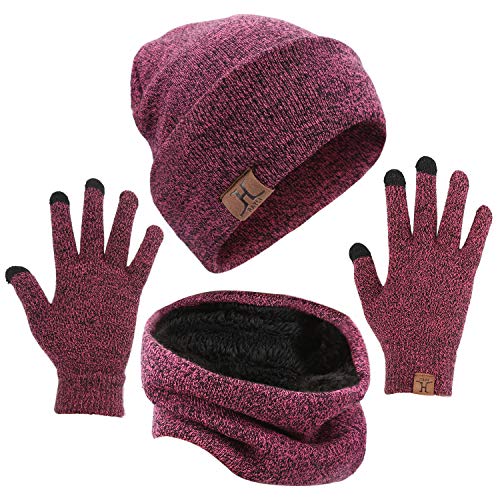 ladies hat and gloves set