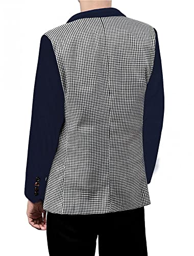 Allegra K Uomini Giacca con Tacche Torna Sfiati