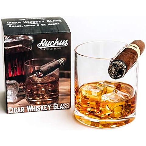 Ruckus Creations Zigarren-Whiskeyglas Geschenk für Männer Cover