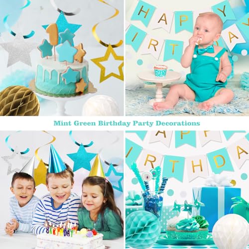 Image of meowtastic Birthday Decorations Happy Birthday Banner with Honeycomb Balls
