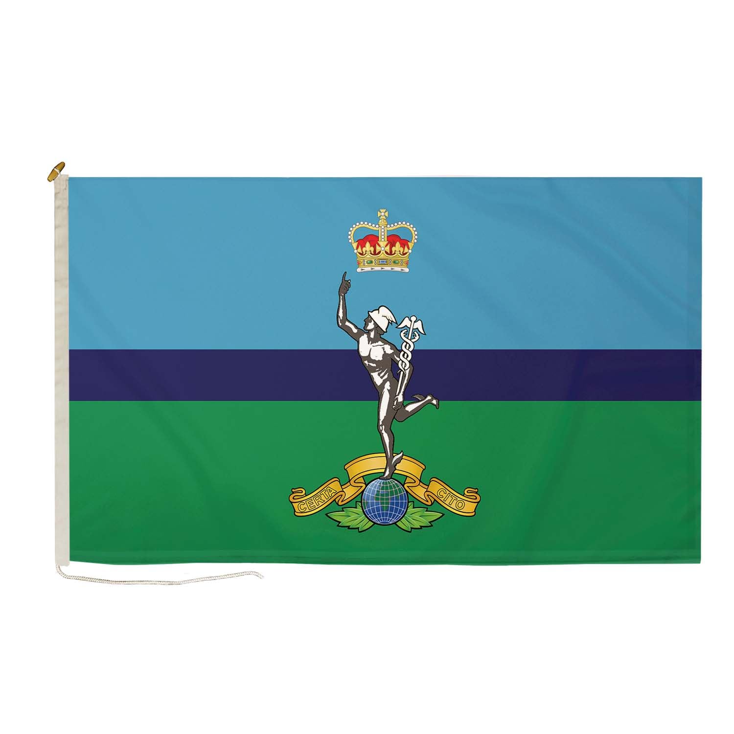 DuraFlag Royal Signals Corps (R SIGNALS) 5ft x 3ft Flag Premium Quality With Rope & Toggle Reinforced Stitching 150cm x 90cm British Army Communications Corps Weatherproof