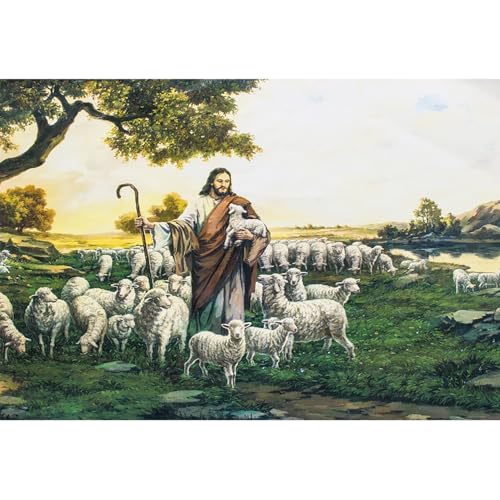 Toile Jésus GBK10092 7X5ft décor de fête chrétienne et grand fond photo église