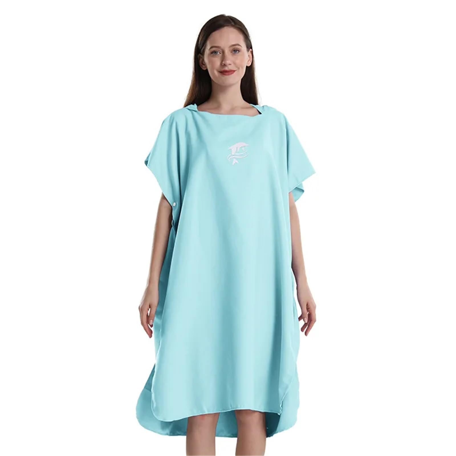 Schnelltrocknendes Surf-Poncho-Handtuch – weicher, Leichter Wickelmantel for Schwimmen, Strand, Unisex zum Baden, Schwimmen