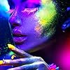 Glow-in-the-dark-paint-Kalolary-Neon-Eyeshadow-Glow-Palette-UV-Glow-Blacklight-Matte-and-Glitter-24-Colors-Highly-Pigmented-Eyeshadow-Kit-with-4-Brushes-for-Halloween-Face-Body-Makeup Kalolary Neon Eyeshadow Glow Palette UV Glow Blacklight Matte and Glitter, 24 Colors Highly Pigmented Eyeshadow Kit with 4 Brushes for Face Body Makeup