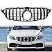 NMDNNJ Grille Avant en Abs pour Calandre Mercedes Classe C W205 Amg C180 C200 C250 C300 2016-2018