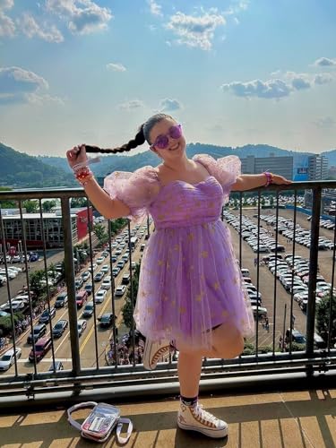 Eightale Tulle Homecoming Dresses Short A-Line Sparkle Starry Prom Party Gowns3