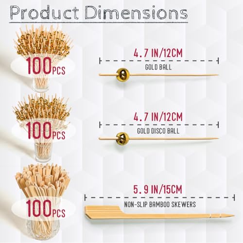 ArcNascency 300-Piece Cocktail Picks Set: 4.7