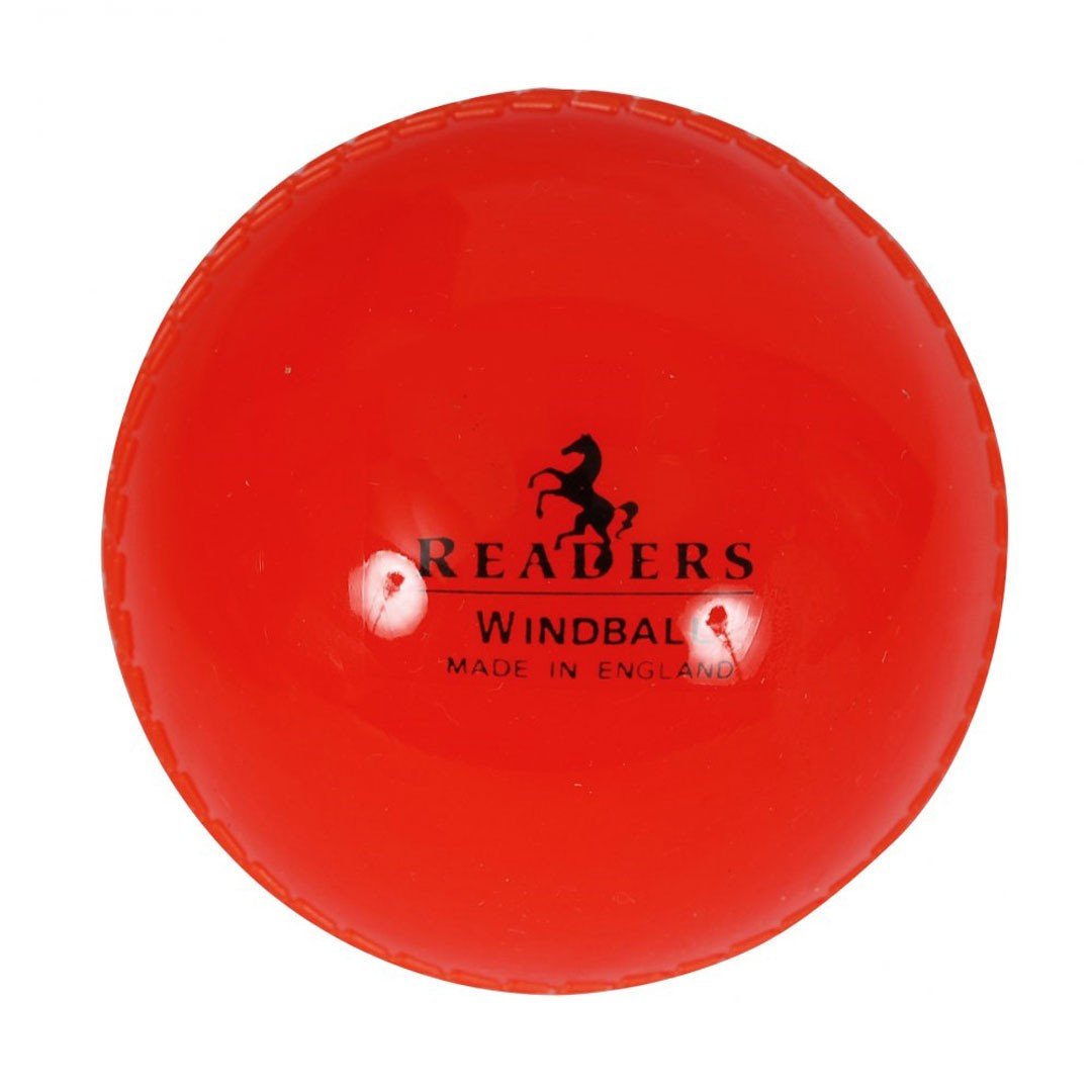Readers Windball Cricket Ball, Orange - Senior & Junior
