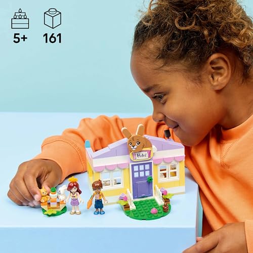 Image of LEGO Friends Heartlake City Bunny Hotel - 2 Minidolls and 2 Toy Bunny Figures - 42679
