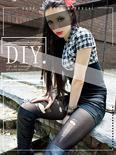 8 Pairs Ripped Tights Disposable Ripped Stocking Halloween Women Tight Pantyhose4