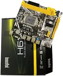 Placa Mãe H61 Socket Lga 1155 Com M.2 Nvme Lan Giga I3 I5 I7