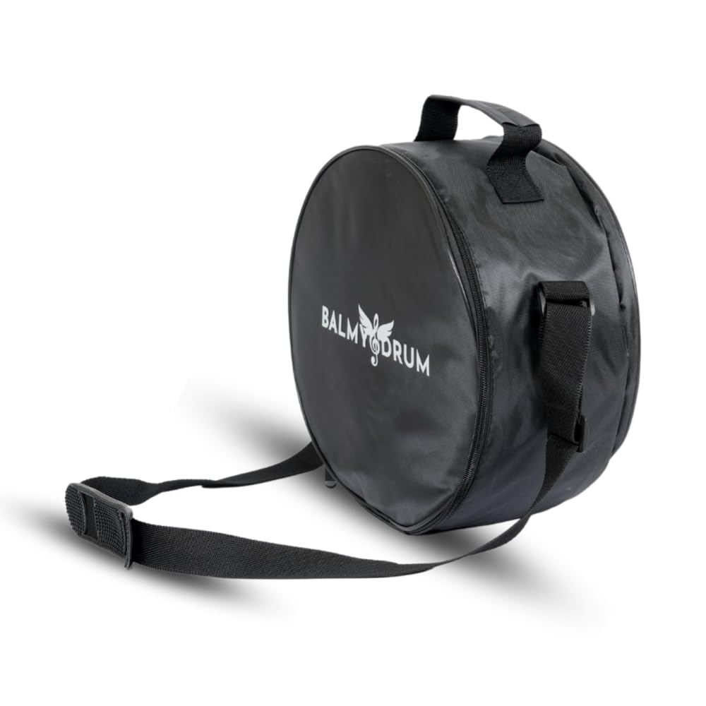 Steel Tongue Drum Bags, Padded Carrier Bags for Percussion Instrument Handpan Drum Carry Bag with Shoulder Strap (Black-10in)