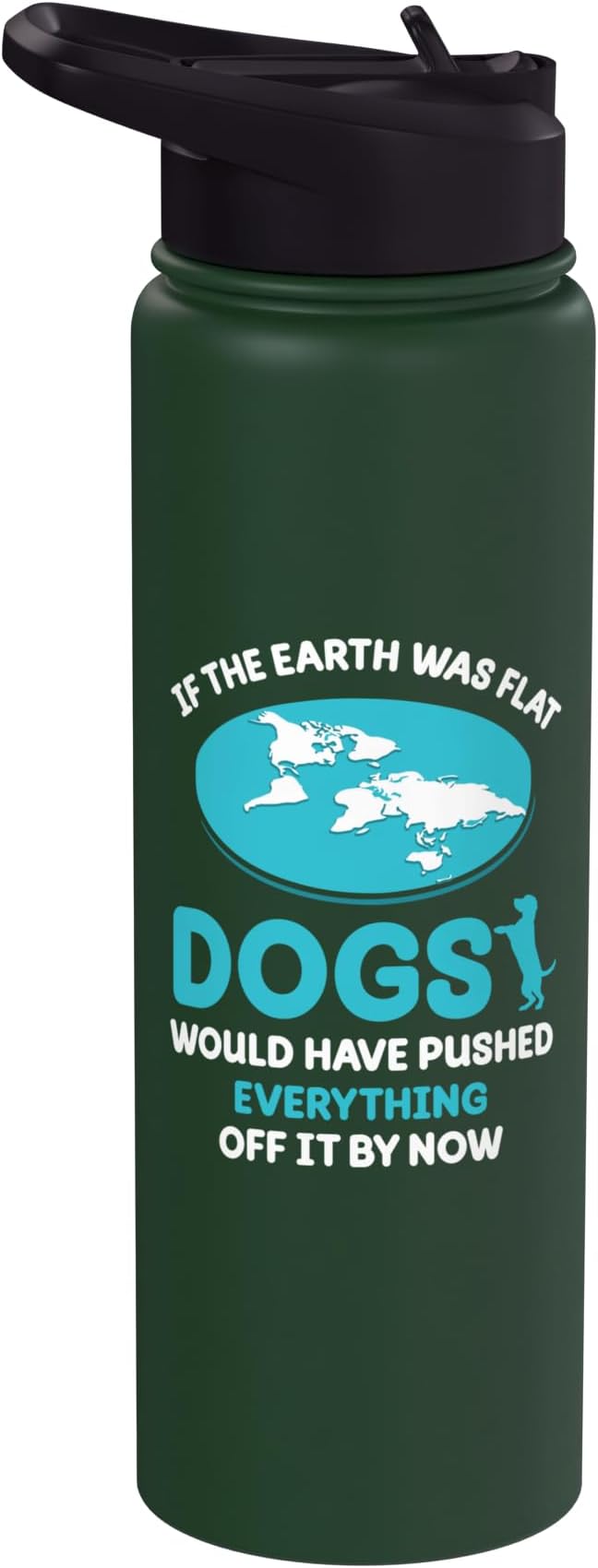 Why Haven't The Cats Pushed - Flat Earther Flat Earth Stainless Steel Insulated Water Bottle