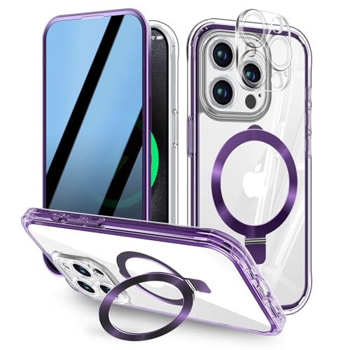 Coque intégrale premium iPhone 16 Pro Max avec béquille magnétique