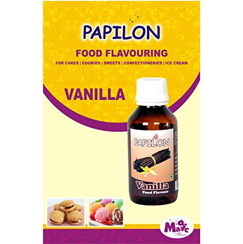 Papilon Food Flavours & Colours Concentrated Vanilla Flavour, 100 Ml