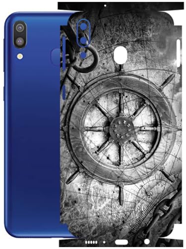 Image of AtOdds - Full Body Back Screen Guard Protector Film - Lamination Wrap Skin Sticker Compatible with Samsung Galaxy M20 | Scratchproof Matte Finish (Voyage)