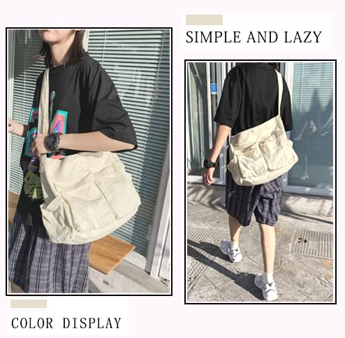 Bohemian Hipster Hobo Boho Hippie Crossbody Bag Large Canvas Shoulder Bag,Sling Bag Aesthetic Tote Handbags Fairy Grunge Bag3