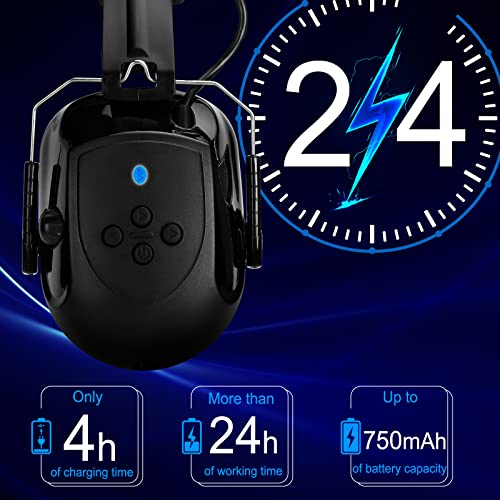 Yinshome Bluetooth Electronic Shooting Ear Protection Earmuffs,Noise Reduction Sound Amplification Hearing Protector #TOP6
