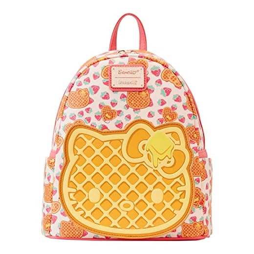 Loungefly Hello Kitty - Bolsa para desayunar waffle, naranja
