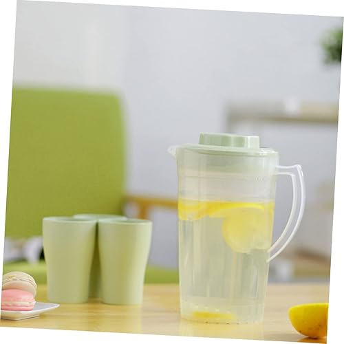 Miniatura 9 de Housoutil 3 piezas de hervidor fresco con tapa, jarra de agua grande para bebidas de leche, recipientes con tapas, tetera con tapa, tetera