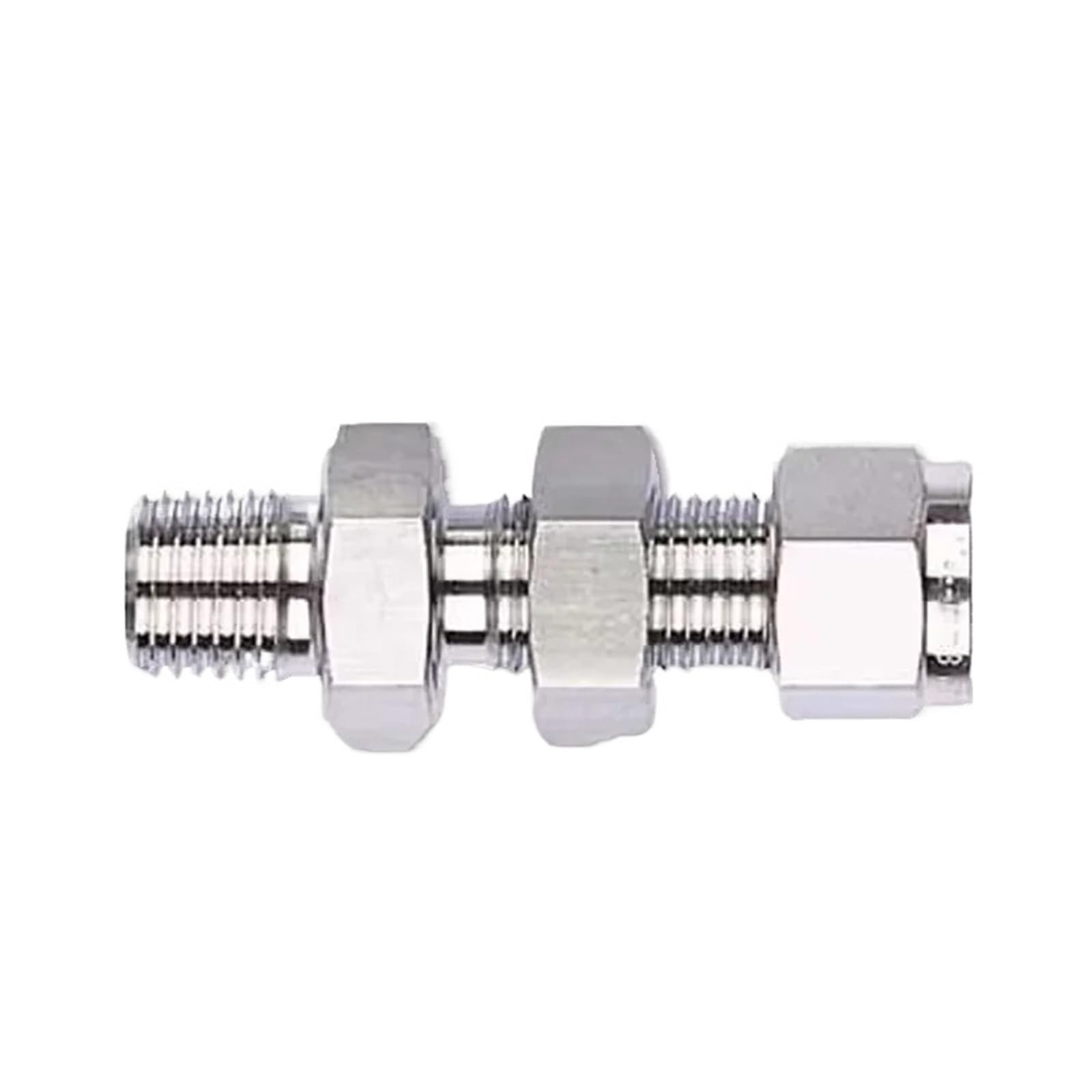 Conector de mamparo NPT macho de 1/8 y tubo de 1/4 para fontanería BMC-M0602R