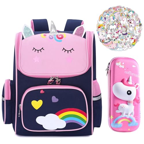Mochilas Y Bolsas, Toy Mochila de Anime, WAGADA Linda Mochila Escolar de Dibujos Animados 3D, Mochila Anime con Llavero y 50 Pegatinas de Dibujos Animados, Mochila para Niñas y...