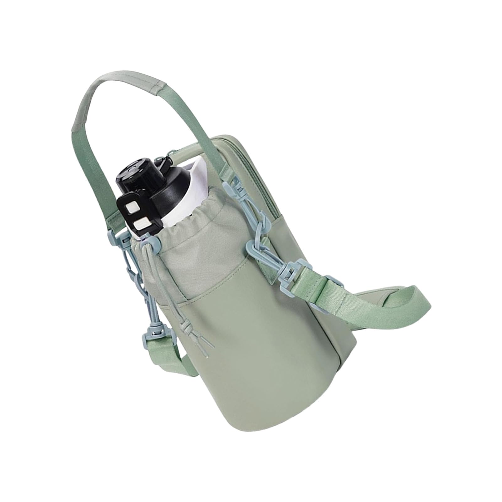 CAZSTYK Insulated Drink Pouches Adjustable Crossbody Strap and Device Storage for Campers Hikers Nylon Water Bottle Shoulder Bag