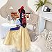 Yosbabe Princess Snow White Costume Dress up Accessories for Girls Princess Snow White Cosplay Party Favors Christmas Gifts Set Including Crown Hair Bow Gloves Accessories