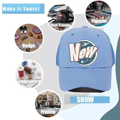 Image of ZH 12 Pack Mesh Trucker Hats, Bulk Baseball Caps for Men and Women, Trucker Cap Wholesale