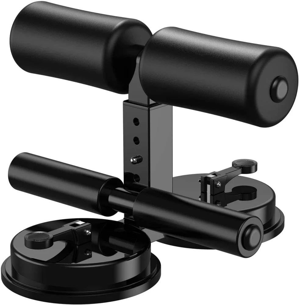 Avenn Sit Up Bar for Floor with Double Suction Cup, Adjustable Height Sit Up Assistant Device for Abdominal Core Training, Strong Adsorption Force