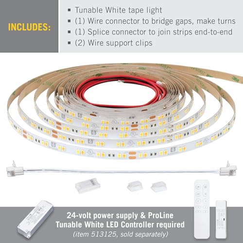 Image of Armacost Lighting RibbonFlex Pro 24-Volt White CCT Tunable LED Tape Light, 16.4 ft (165230)