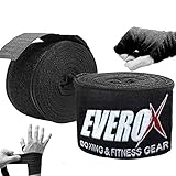 Everox Elastic Professional Ultra 180 inch Hand Wraps for Men, Women - Handwraps for Boxing Kickboxing Muay Thai MMA &BJJ Hand Wrist Support 4.5 Meter