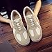 Men's Women's Skateboarding Sneakers Fashionable Lace up Casual Shoes Anti Slip and Comfortable Fitness Work Walking Flat Shoes, Khaki