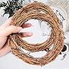 JOYWU 10 Pcs Small Grapevine Wreath for Crafts,6 in Natural Vine Branch Wreath,DIY Rattan Wreath,Natural Vine Wreath,Mini Grape Twig Wreath for Making Wreath,Candle Rings and Witch Bells Decor, Brown #1
